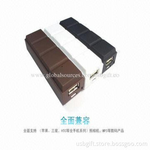 2,600mAh Power Bank Charger, Chocolate Portable External Battery Charger for Galaxy s3/s4